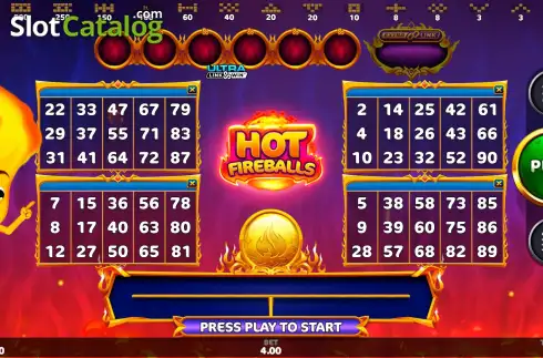 Οθόνη3. Hot Fireballs Link&Win Κουλοχέρης