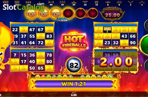 Οθόνη4. Hot Fireballs Link&Win Κουλοχέρης