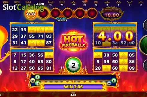 Οθόνη7. Hot Fireballs Link&Win Κουλοχέρης