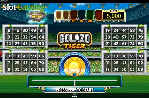 Οθόνη2. Golazo Tiger Mystery Κουλοχέρης