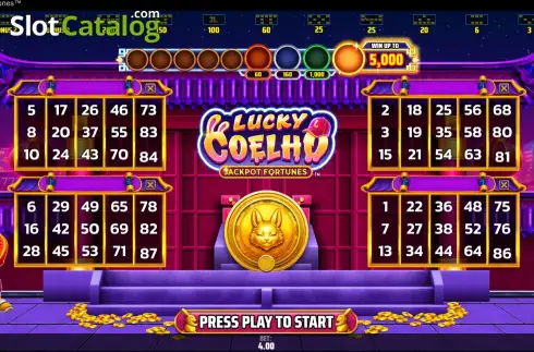 Οθόνη2. Lucky Coelho Jackpot Fortunes Κουλοχέρης 