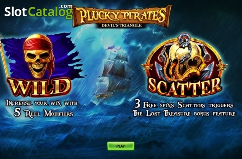 Οθόνη2. Plucky Pirates Devil's Triangle Κουλοχέρης