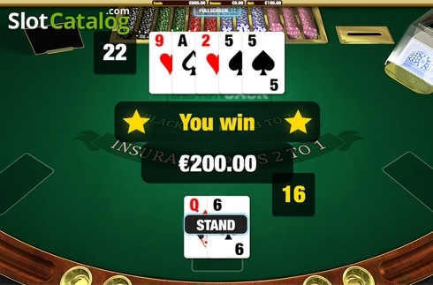 Οθόνη4. BlackJack (Nektan) Κουλοχέρης