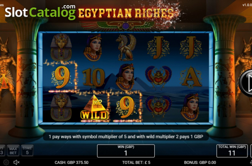Οθόνη8. Egyptian Riches (Nektan) Κουλοχέρης
