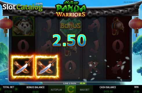 Οθόνη6. Age of Panda Warriors Κουλοχέρης