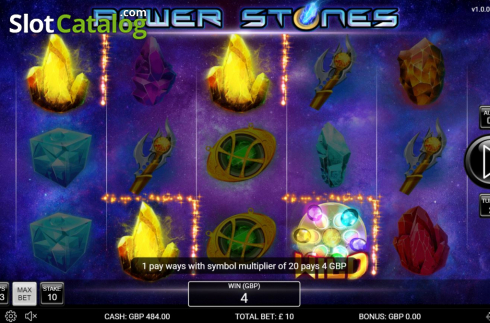 Οθόνη3. Power Stones Κουλοχέρης