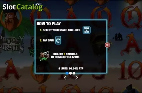 Πίνακας πληρωμών 1. Plucky Pirates Κουλοχέρης