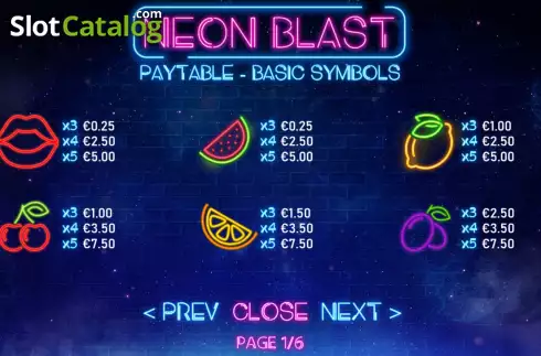 Οθόνη9. Neon Blast Κουλοχέρης