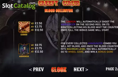 Οθόνη6. Creepy Circus Κουλοχέρης 