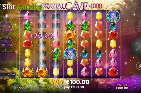 Οθόνη3. Crystal Cave 1000 Κουλοχέρης