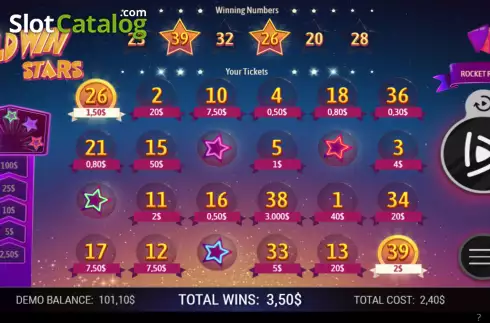 Οθόνη3. Wild Win Stars Κουλοχέρης