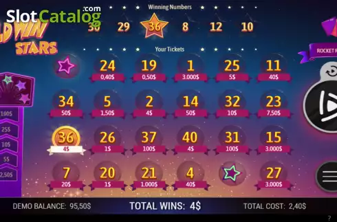 Οθόνη4. Wild Win Stars Κουλοχέρης