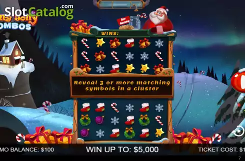 Οθόνη2. Holly Jolly Combos Κουλοχέρης