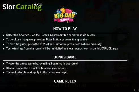 Οθόνη5. Big Day Payday Κουλοχέρης
