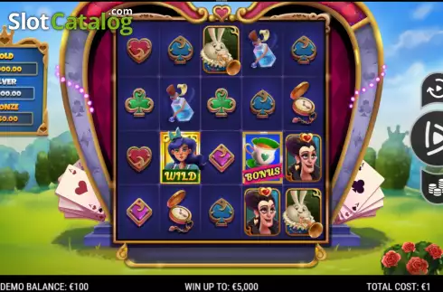 Οθόνη2. Adventures in Wonderland (NeoGames) Κουλοχέρης 