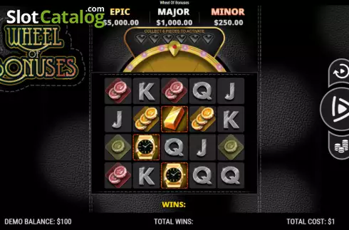 Οθόνη2. Wheel of Bonuses Κουλοχέρης 