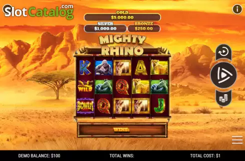Οθόνη2. Mighty Rhino Κουλοχέρης