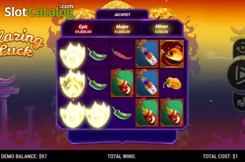 Οθόνη3. Blazing Luck (NeoGames) Κουλοχέρης
