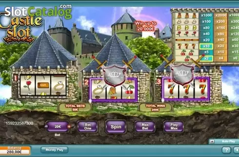 Οθόνη 1. Castle Slot Κουλοχέρης