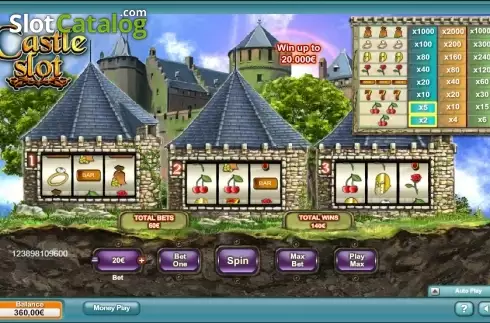 Οθόνη 2. Castle Slot Κουλοχέρης