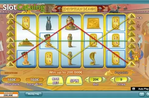 Οθόνη 3. Egyptian Magic (NeoGames) Κουλοχέρης