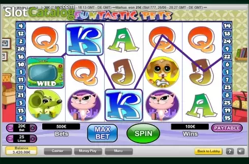 Οθόνη 2. Funtastic Pets Κουλοχέρης