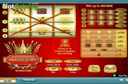 Οθόνη 3. Grand Crown (NeoGames) Κουλοχέρης