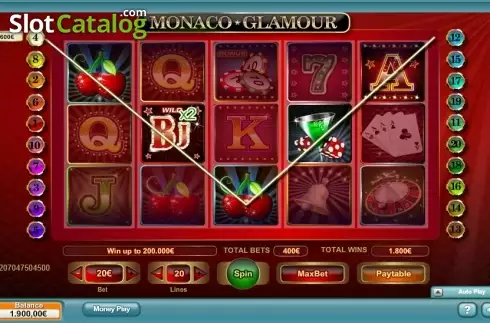 Οθόνη 3. Monaco Glamour Κουλοχέρης
