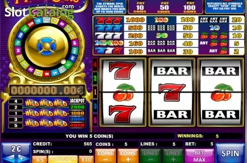 Οθόνη 3. Monte Carlo (NeoGames) Κουλοχέρης