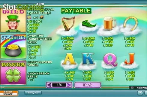 Πίνακας πληρωμών 1. Rainbow Charms Κουλοχέρης