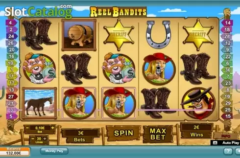 Οθόνη 2. Reel Bandits Κουλοχέρης