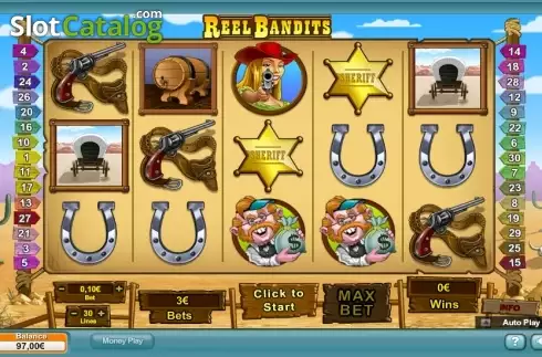 Οθόνη 3. Reel Bandits Κουλοχέρης
