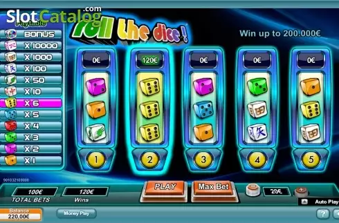 Οθόνη 2. Roll the Dice (NeoGames) Κουλοχέρης 