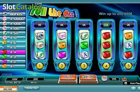 Οθόνη 5. Roll the Dice (NeoGames) Κουλοχέρης 