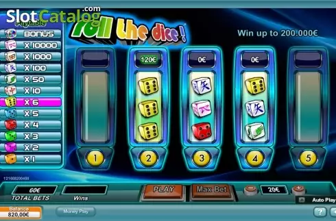 Οθόνη 4. Roll the Dice (NeoGames) Κουλοχέρης 
