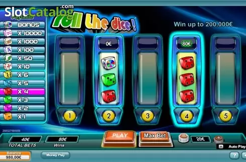 Οθόνη 6. Roll the Dice (NeoGames) Κουλοχέρης 