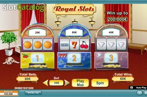 Οθόνη 1. Royal Slots Κουλοχέρης