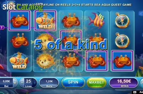 Οθόνη 2. Aqua Cash (NeoGames) Κουλοχέρης