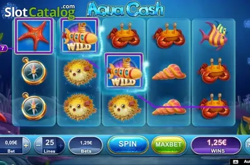 Οθόνη 3. Aqua Cash (NeoGames) Κουλοχέρης