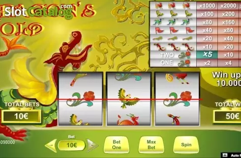 Οθόνη 1. Dragon's Gold (NeoGames) Κουλοχέρης