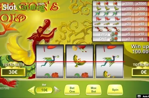 Οθόνη 2. Dragon's Gold (NeoGames) Κουλοχέρης