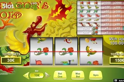 Οθόνη 4. Dragon's Gold (NeoGames) Κουλοχέρης