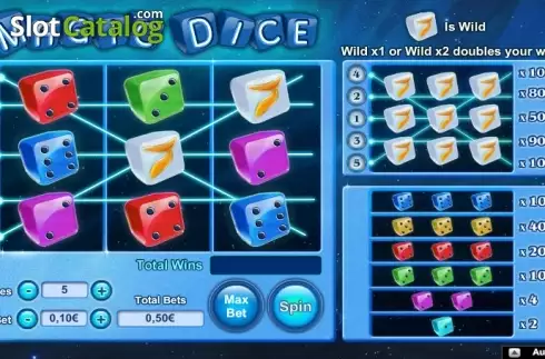 Οθόνη 1. Magic Dice (NeoGames) Κουλοχέρης