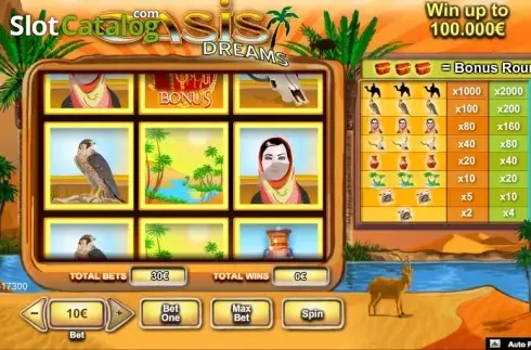 Οθόνη 1. Oasis Dreams (NeoGames) Κουλοχέρης