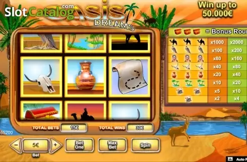 Οθόνη 4. Oasis Dreams (NeoGames) Κουλοχέρης
