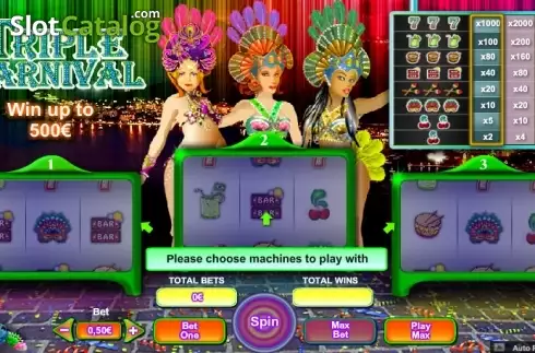 Οθόνη 1. Triple Carnival Κουλοχέρης 