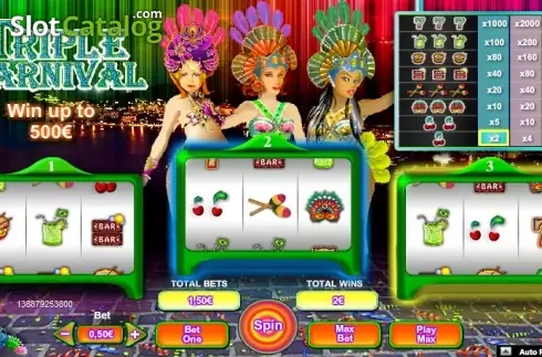 Οθόνη 2. Triple Carnival Κουλοχέρης 