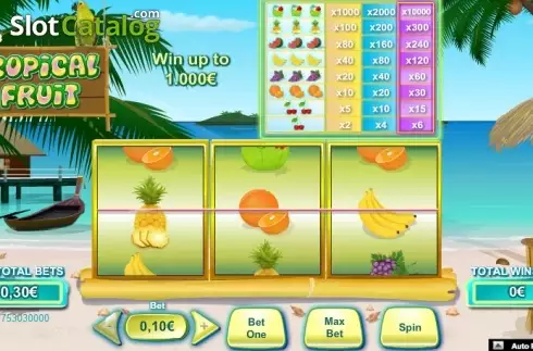 Οθόνη 1. Tropical Fruit (NeoGames) Κουλοχέρης