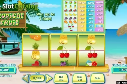 Οθόνη 3. Tropical Fruit (NeoGames) Κουλοχέρης