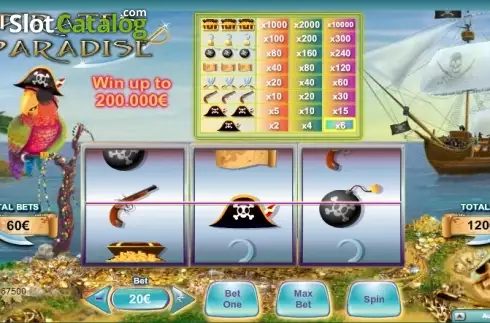Οθόνη 2. Pirates Paradise (NeoGames) Κουλοχέρης